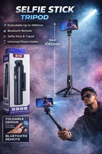 B-10 Selfie Stick + Tripod