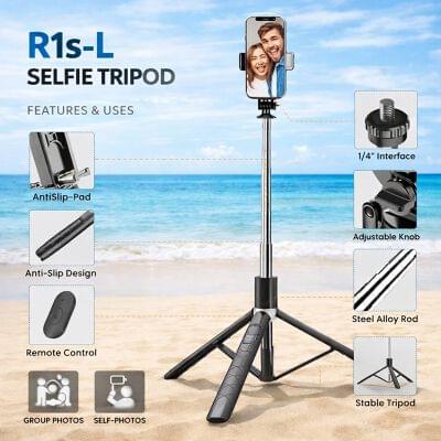 R1S-L Selfie Tripod with LED