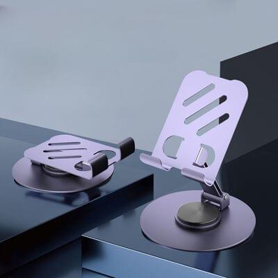 360° Multifunction Metal Desk Mobile Stand