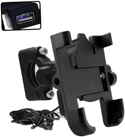 C1 Mobile Holder with Charger for 2 Wheeler