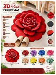 3D Flower Floor Mat (19*19 inch)