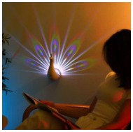 Peacock Projector Wireless LED Lamp (Imported)
