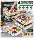 3300ml 4 Section Storage Container (Box Packing)
