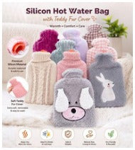 2000ml Hot Water Bag With Soft Plush Fur (Imported)