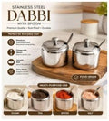 Multipurpose Stainless Steel Pot with spoon (Imported)